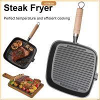 ราคา ELITEZO กระทะเหล็กหล่อ กระทะสเต็กไม่เคลือบเหล็กหล่อ การออกแบบสี่เหลี่ยมระดับพรีเมียมพื้นผิวไม่ติดด้ามไม้ไม่ติดกระทะกลางแจ้ง (42774076374)