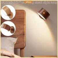 ราคา ELITEZO LED Wall Sconce 360 โคมไฟติดผนังแบบชาร์จ ยูเอสบี หมุนได้ การควบคุมแบบสัมผัสไม้ไร้สายออกแบบไฟกลางคืนแม่เหล็ก (44175700267)