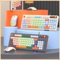 ราคา คีย์บอร์ด ELITEZO RAID T98 ชุดเมาส์คีย์บอร์ดเรืองแสงแบ็คไลท์ การเชื่อมต่อ USB แสงสีรุ้งเกมคีย์บอร์ดแบบกลไกสําหรับเล่นเกม (56351258786)
