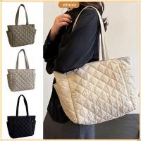 ราคา กระเป๋าโท้ทผู้หญิง ผลิตจากไนลอนนุ่ม ขนาดใหญ่ปรับสายได้ มีฝาปิดแบบผ้านวม (44324857838)