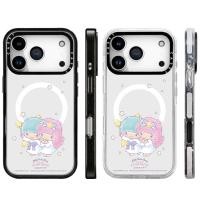 ราคา น่ารัก Little Twin Stars ไร้สายชาร์จแม่เหล็กสําหรับ IPhone 11 12 13 15 16 17Pro Max กรณี 14 Plus 17AIR อะคริลิคใสปกแข็งกันกระแทกกล่อง (42275175025)