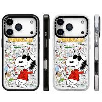 ราคา การ์ตูนแว่นตากันแดด Snoopy ไร้สายแม่เหล็กชาร์จสําหรับ IPhone 11 12 13 15 16 17 Pro Max กรณี 14 Plus 17AIR อะคริลิคใสปกแข็งกันกระแทกกล่อง (44651087782)