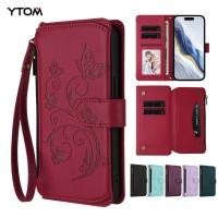 ราคา เคสโทรศัพท์สําหรับ Huawei Nova 7i 6 5T 4E 3E Y7a Nova Y70 Y90 Plus Honor Magic 6 5 Pro Lite X6a X6b ผีเสื้อนูนพลิกกระเป๋าสตางค์กระเป๋าซิป 5 ช่องและสร้อยข้อมือ (43313662790)