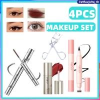 ราคา ชุดแต่งหน้า 4 ชิ้น อายไลเนอร์ อายแบล็ค มาสคาร่าคลิป ลิปสติก (43808439398)