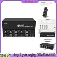 ราคา In stock Audio Splitter 1 in 4 Out RCA L R Aux Stereo Audio Splitter 1X4 Audio จําหน่ายสําหรับ PC DVD ลําโพง Splitte (28102786161)