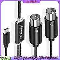 ราคา ในสต็อก midi เป็นสาย USB C Type C ตัวแปลง USB MIDI พร้อมไฟแสดงสถานะสําหรับคอมพิวเตอร์ออร์แกนอิเล็กทรอนิกส์ (25537469682)