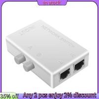 ราคา In stock 1 PCS RJ45 สวิตช์เครือข่าย 2 พอร์ต LAN Ethernet Network Box Switcher RJ45 Splitter Dual 2 Way Port Manual Sharing Switch Adapter (29676992577)