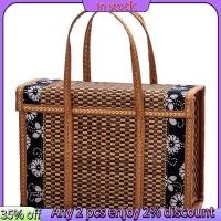 ราคา ในสต็อก ตะกร้าสานปิคนิค พับผลไม้ช้อปปิ้งอาหารจับหญ้าหวายตะกร้าไม้ไผ่พับได้ (26765704934)
