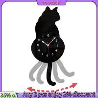 ราคา ในสต็อก สีดํา แมวลูกตุ้มนาฬิกาแขวน นาฬิกาแมว นาฬิกาแมวที่มีการย้ายหาง แมวแกว่ง วิภาคตลกนาฬิกาแขวนติดตั้งง่าย (26376355545)