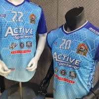 ราคา เสื้อกีฬาพิมพ์ลาย แบรนด์ ACTIVE คอวีชายโค้ง ผ้าเม็ดข้าวสาร Y 0138 (25180523651)