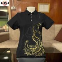 ราคา เสื้อโปโลสีดำ เสื้อเชิ้ตแขนสั้นสีดำ ไซส์ใหญ่ สำหรับทุกคน (54650516604)