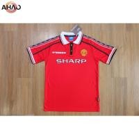 ราคา เสื้อบอลวินเทจ เสื้อบอลย้อนยุคทีม แมนยู คอซิป เหย้า ปี 1988 99 ไม่ใช่เกรดตลาด Retro Man U Home Jersey 1998 99 (25066630501)