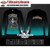 ราคา NEW เสื้อยืดผ้าคอตตอน ลายพระวิษณุ Yibaishun เสื้อยืดผู้ชาย UnisexS 5XL แขนยาว (40225025667)