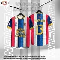 ราคา ชื่อที่กําหนดเองฟรีเบอร์ 13 Thai Football shirt Club Sweatshirt เสื้อยืดกีฬา Unisex เสื้อเชิ้ตลําลองแขนสั้นเสื้อยืดขนาดใหญ่ Manchester United Jersey (27141581044)