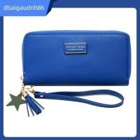 ราคา กระเป๋าสตางค์สุภาพสตรี แบบคลิปพู่ พร้อมซิปเหรียญและช่องใส่มือถือ (43324423398)