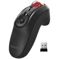 ราคา Ergonomic Bluetooth Wireless Trackball Mouse with Media Control Buttons Black (57051049911)