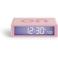 ราคา Lexon Flip Digital Alarm Clock for Bedroom Reversible On Off Surface Snooze Function LCD Display Touch Sensor Light Battery Operated Rubber Pink (45201180960)