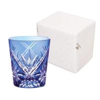 ราคา NARUMI Cut Glass Whiskey Rocks Glass Set 270cc Assorted Colors Blue and Red Gift Ready for Weddings and Father s Day (43826390412)