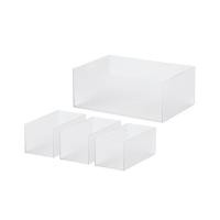 ราคา Like it Universal Storage Box Tidy Up Box Starter Kit Deep Type 4 Pieces TDS 04 Clear Ideal for Organizing Small Items Shelf Storage Toolbox Open Rack (43723919526)