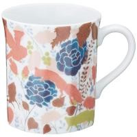 ราคา Stylish Animal Pattern Mug NARUMI Fox Design 280cc Microwave Safe Gift Boxed Made in Japan (43476385469)
