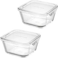 ราคา Exclusive iwaki Storage Container Urban Clear Deep Type 2 Piece Set Pack Range F3247HM2UC (26292772868)