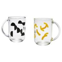 ราคา IKEA Mug Mix Color Yellow Black 300ml 2 Pieces m00597523 SKEDSTOR (57500725262)