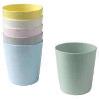 ราคา IKEA KALAS Plastic Cups Set of 6 Colors for Kids 2018 NEW (57500720540)