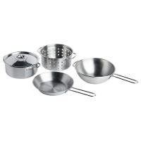 ราคา IKEA DUKTIG 00167839 4 piece Cooking Utensils Set Stainless Color (50350720407)