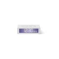 ราคา LEXON FLIP TRAVEL Mini LCD Alarm Clock with LCD Display Snooze Function Touch Sensor Light ON OFF Face Comes with 2 AAA Batteries Model LR151W9 White (47301185451)