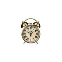 ราคา Vintage Twin Bell Alarm Clock with Roman Numerals Silent Desk Clock for Bedside Battery Operated No Ticking Sound Decorative Retro Bedside Clock Color Bronze Size 10 9x5 2x15cm (42276238859)