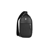 ราคา Victorinox Architecture Urban2 Sling Bag with Sound Pocket for Earphones Shoulder Bag Shoulder Strap Compartment Multi tool Handle 4L Black Domestic Genuine Product 653350 (53600778703)