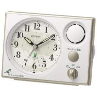 ราคา Rhythm Alarm Clock Developed in Collaboration with the Wild Bird Society of Japan 16 1 Types of Bird Song Alarm Sounds Continuous Seconds Hand White 9 9x13 4x6 7cm 8RM401SR03 (52151036193)
