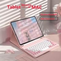 ราคา แป้นพิมพ์สําหรับ Samsung Galaxy Tab S11 11 นิ้ว 2025 SM X736 S10 Lite S1 FE 10 9 X520 Tab S9 S7 T870 S8 11 A9 A9 Plus X210 แป้นพิมพ์แม่เหล็กที่ถอดออกได้พร้อมฝาครอบบลูทูธ (28591776241)