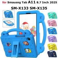 ราคา SAMSUNG สําหรับSamsung Galaxy Smausng Galaxy Tab A11 8 7 2025 X133 X135 Tab A11 Plus A11 11 นิ้วA9 X110 X115 A9 Plus X210 รูปแบบน่ารักเด็กEVAกันกระแทกมือพับBracket Cover (28143265097)