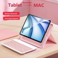 ราคา คีย์บอร์ดสําหรับ Xiaomi Redmi K Pad 8 8 2025 Mi Pad SE 8 7 2024 สําหรับ Xiaomi Pad Mini 8 8 นิ้ว 2025 หนัง PU Flip Folio ขาตั้งคีย์บอร์ดแม่เหล็กไร้สายฟรีเมาส์บลูทูธ (25297206947)