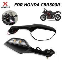 ราคา สําหรับ Honda CBR300R CBR 300R 2015 2025 รถจักรยานยนต์ LED Rearview MIrror พร้อมไฟเลี้ยว LED ด้านข้างกระจก (42011665973)