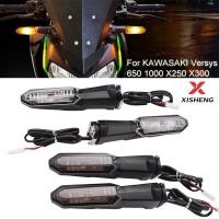 ราคา สําหรับ KAWASAKI Versys 650 2015 2020 รถจักรยานยนต์ LED ไฟเลี้ยวไฟกระพริบด้านหน้าด้านหลังรถจักรยานยนต์ Flasher โคมไฟ (41158424791)