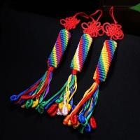 ราคา ทิเบตสไตล์เพชรปมรถแขวนด้ายสีถักเปลี่ยนปมที่โดดเด่นปมเครื่องประดับรถยนต์มงคลชุดเรือ 25 10 5 (41023038676)