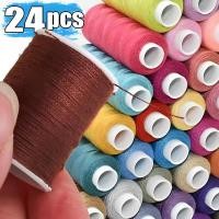 ราคา ด้ายเย็บผ้าสําหรับใช้ด้วยตนเองและเครื่องกล สายเย็บผ้าแพทช์งานฝีมือถัก DIY ชุดด้ายอุปกรณ์เย็บปักถักร้อย (42270722607)