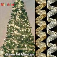 ราคา ริบบิ้นไฟ LED 1 2 เมตร สําหรับตกแต่งต้นคริสต์มาส (17195303424)