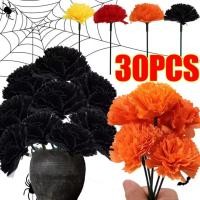ราคา ดอกดาวเรืองจำลองสำหรับHALLOWEEN ก้านพลาสติก สีส้ม สีดำ และสีเหลือง พร้อมให้เลือก 4 สี (43768181495)