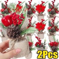 ราคา โซนคริสต์มาส ต้นคริสต์มาสมินิประดับด้วยดอกไม้และโต๊ะ สำหรับตกแต่งในวันคริสต์มาสและปีใหม่ (42422361275)