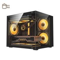 ราคา Null Mini โปร่งใสคอมพิวเตอร์เดสก์ท็อป PC Tower สําหรับ M ATX ITX เมนบอร์ด 320 มม GPU กราฟิกการ์ดความยาว HDD SSD USB 3 0 12 ซม พัดลม null (42614502624)