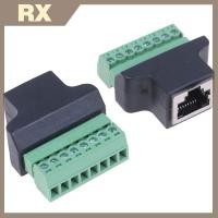 ราคา Null RJ45 เพื่อสกรู terminal adaptor rj45 หญิงถึง 8 พินสําหรับกล้องวงจรปิด DVR นูล (41773295377)