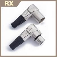 ราคา Null 3Pin มุมขวา XLR Connector ชายหญิง Micphone ปลั๊กสายสัญญาณเสียง Connector null (40214679678)