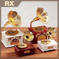 ราคา Null โบราณคลาสสิก Retro Horn Gramophone กล่องดนตรี Nostalgic สไตล์ Gramophone กล่องดนตรีตกแต่งบ้านของขวัญ null (53300890408)