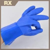 ราคา Null PVC ถุงมือยางอุตสาหกรรม Anti Slip หนาป้องกันการกัดกร่อนเคมีทนต่อการสึกหรอกันน้ําถุงมือป้องกันแรงงาน null (55051286023)