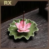 ราคา เซรามิคลักษณะดอกไม้ กระจายกลิ่นใบลotos ฐานกรอบพระพุทธรูปสำหรับ burner ตกแต่งบ้าน (51950895410)