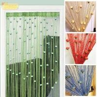 ราคา ม่านประตู Vestibule String ขนาด 100x200 ซม กาวติดเอง พู่ดอกไม้ สำหรับแบ่งโซนในห้องนั่งเล่น (43768358489)