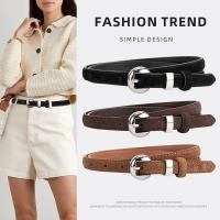 ราคา เข็มขัดสตรีหนังแท้บาง สไตล์ย้อนยุค พร้อมเงินขาหัวเข็มขัด สำหรับสวมใส่กับกางเกงยีนส์ (44222499464)